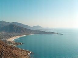 Fujairah mountains and coast